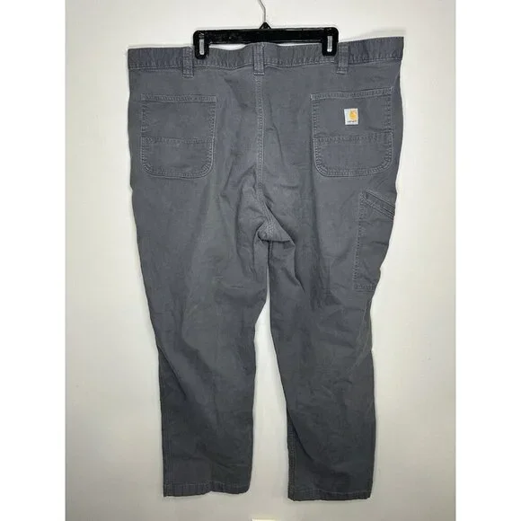 Carhartt Pants Mens 48x32 Gray Utility Cargo Workwear Rugged Flex Stretch Relax - Picture 5 of 6